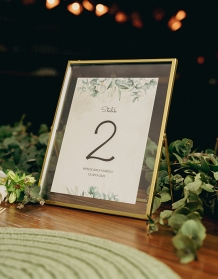 Numer stołu weselnego, Kolekcja Botaniczna - wersja 1