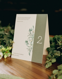 Numer stołu weselnego, Kolekcja Botaniczna - wersja 2