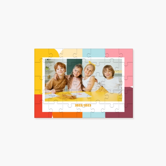 Puzzle, Kolorowa Szkoła, 252 elementów