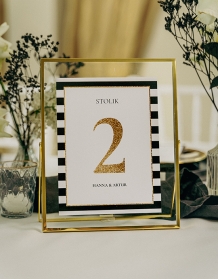 Numer stołu weselnego, Kolekcja Elegancka - wersja 1