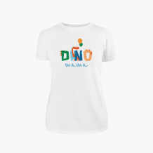 Koszulka damska, Kolekcja urodzinowa - Dinozaury - mama