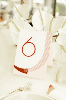 Numer stołu weselnego, Kolekcja Nowoczesna- wersja 3