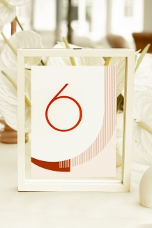 Numer stołu weselnego, Kolekcja Nowoczesna- wersja 3