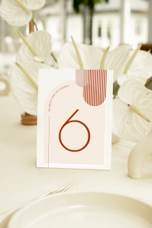 Numer stołu weselnego, Kolekcja Nowoczesna- wersja 4