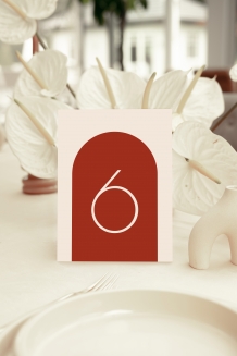 Numer stołu weselnego, Kolekcja Nowoczesna- wersja 5
