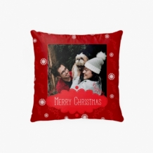 Poduszka, bawełna ekologiczna, Merry Christmas, 38x38 cm