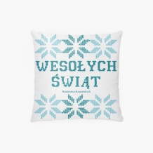 Poduszka, bawełna, Kolekcja Zimowa Kraina - wersja 2, 38x38 cm