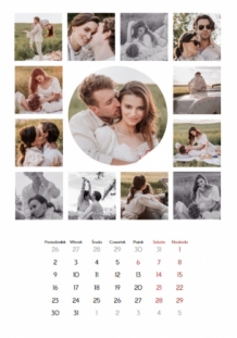 Kalendarz ścienny, Couple, 20x30 A4 cm