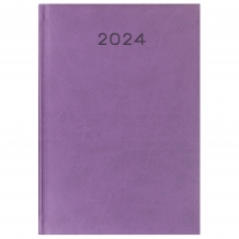 Kalendarz książkowy fioletowy, 14x20 cm