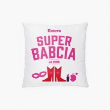 Poduszka, bawełna, Kolekcja Superbohaterowie - Babcia, 38x38 cm