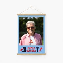 Obraz na sznurku, Kolekcja Superbohaterowie - Dziadek, 20x30 cm
