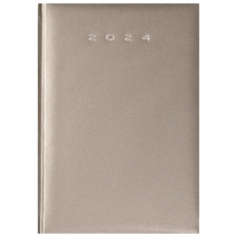 Kalendarz książkowy srebrny, 14x20 cm