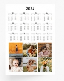 Kalendarz ścienny, Instakolaż kalendarz jednostronny , 30x40