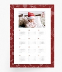 Kalendarz ścienny, Świąteczny kalendarz jednostronny , 30x40 cm