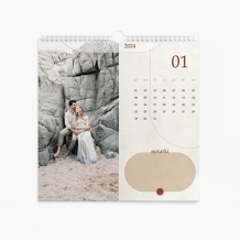 Kalendarz ścienny, Modernistyczny kalendarz kwadratowy, 30x30