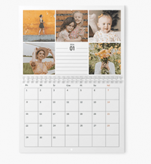 Kalendarz ścienny, Insta kolaż kalendarz ze spiralą na środku, 30x20 A4