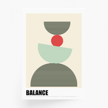 Plakat, Kolekcja Balance, 20x30 cm