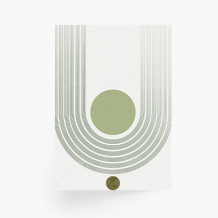 Plakat, Kolekcja Simple - zielony, 50x70 cm