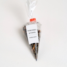 Herbaty, Kolekcja Minimalistyczna - Rożek celofanowy z herbatą liściastą