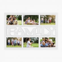 Ramka na zdjęcie FAMILY, biały, 33x48,2 cm