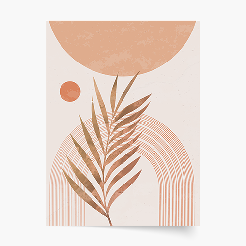 Plakat, Kolekcja Simple - terakota, 50x70