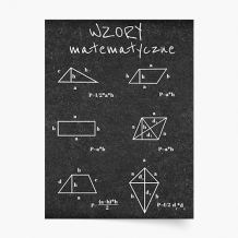 Plakat, Wzory matematyczne, 50x70 cm
