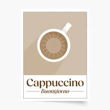Plakat, Coffee - Cappuccino, 20x30 cm
