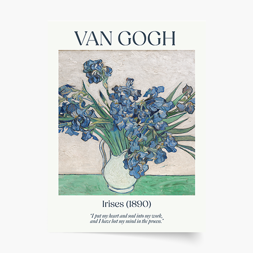 Plakat, Van Gogh - Irises, 60x80 cm