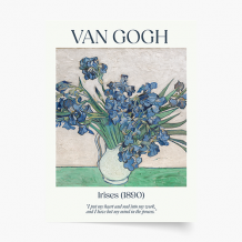 Plakat, Van Gogh - Irises, 20x30 cm