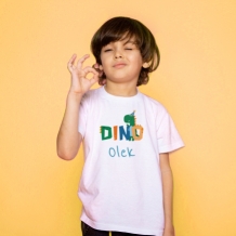 Koszulka dziecięca, Kolekcja urodzinowa - Dinozaury - dziecko