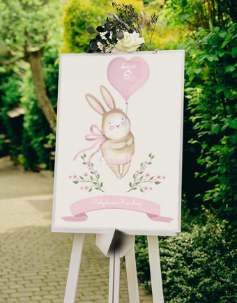 Plakat, Kolekcja Króliczek - wersja 1, 21x30