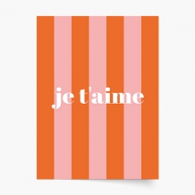 Plakat, je t'aime, 20x30