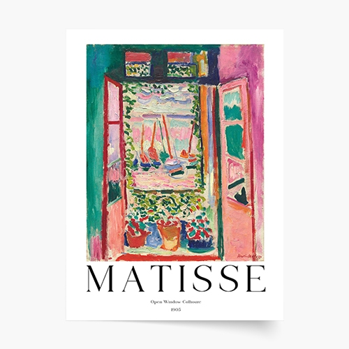 Plakat, Matisse - Open window, 20x30 cm