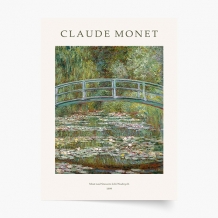 Plakat, Monet - Most nad Stawem Lilii Wodnych, 20x30