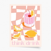 Plakat, Think Drink, 20x30