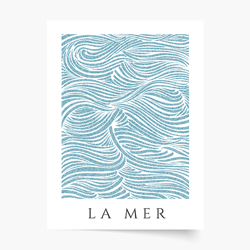 Plakat, La Mer, 50x70 cm