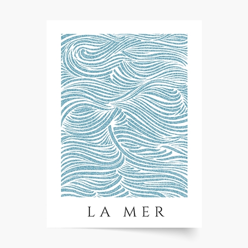 Plakat, La Mer, 20x30 cm