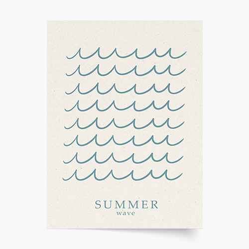 Plakat, Summer Waves, 40x60 cm