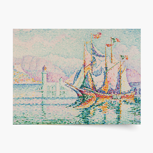 Plakat, P. Signac "Antibes - Ranek", 30x20 cm