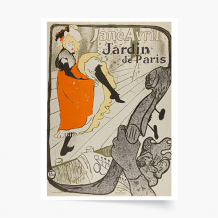 Plakat, H. Toulouse-Lautrec "Jane Avril, Jardin de Paris", 30x40