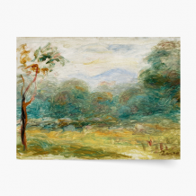 Plakat, A. Pierre-Renoir "Krajobraz z południa Francji (Cagnes-sur-Mer)", 30x20