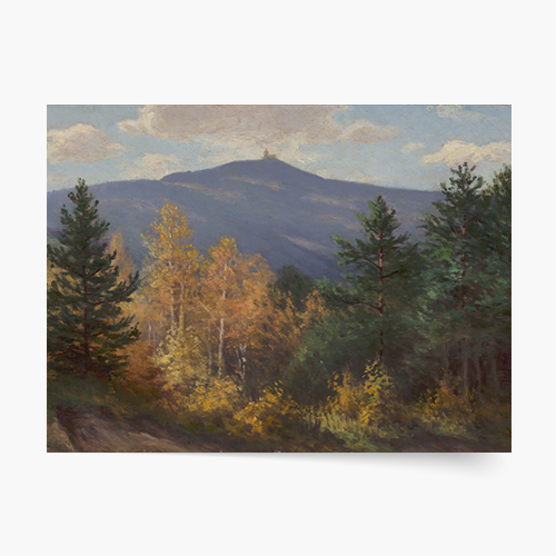 Plakat, W. Gerson "Pejzaż górski", 70x50 cm