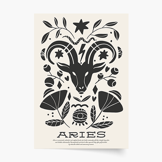 Plakat, Aries, 40x60 cm