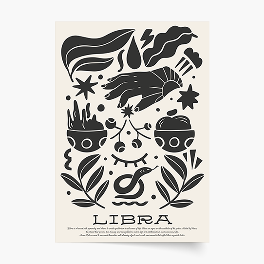 Plakat, Libra, 50x70 cm