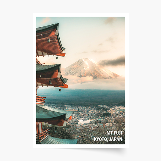Plakat, Japan: MT Fuji, Kyoto, 20x30 cm