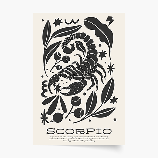 Plakat, Scorpio, 20x30 cm