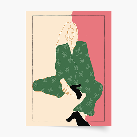 Plakat, Woman - Fashion I, 20x30 cm
