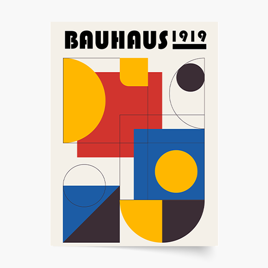 Plakat, Bauhaus I, 20x30 cm