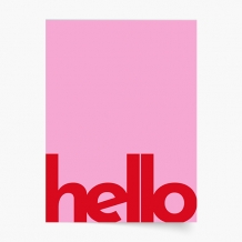 Plakat, Typograficzny: Hello, 20x30 cm