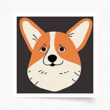 Plakat, Pieski: Corgi, 30x30